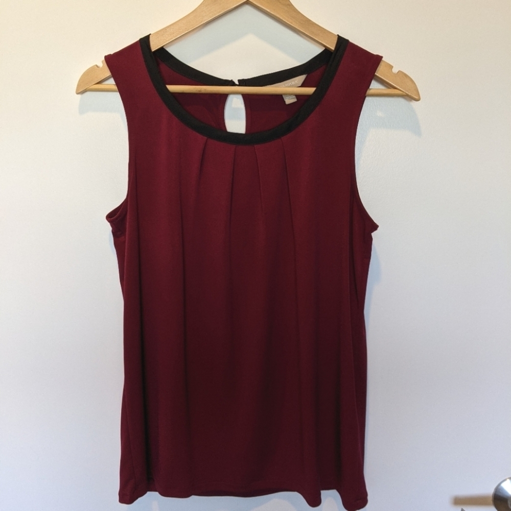 Burgundy Banana Republic shell
